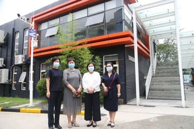 黄埔区妇联主席郑琪一行走访广东pg电子职业手艺学院、华师外校