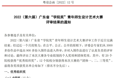 喜报！广东pg电子现代技师学院师生加入广东省“学院奖”青年师生设计艺术大赛获奖！